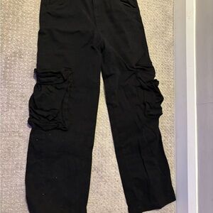 Cargo Jet Black Trousers